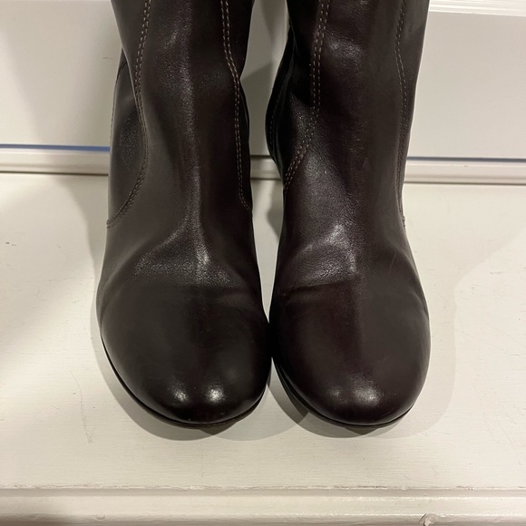 J. CREW tall brown leather boots size 8 - Picture 6 of 7